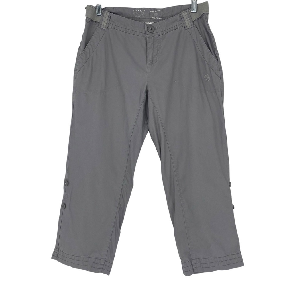 Mountain Hardware gray sport hiking crop pants women's size 2